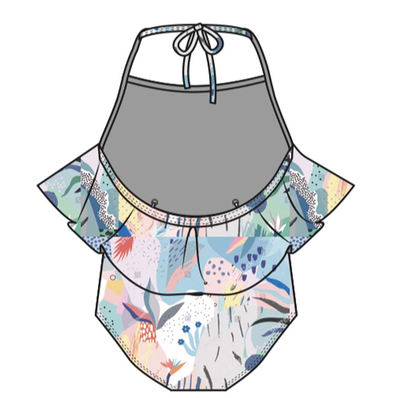 Celeste Malla con Volados - Imagen 2