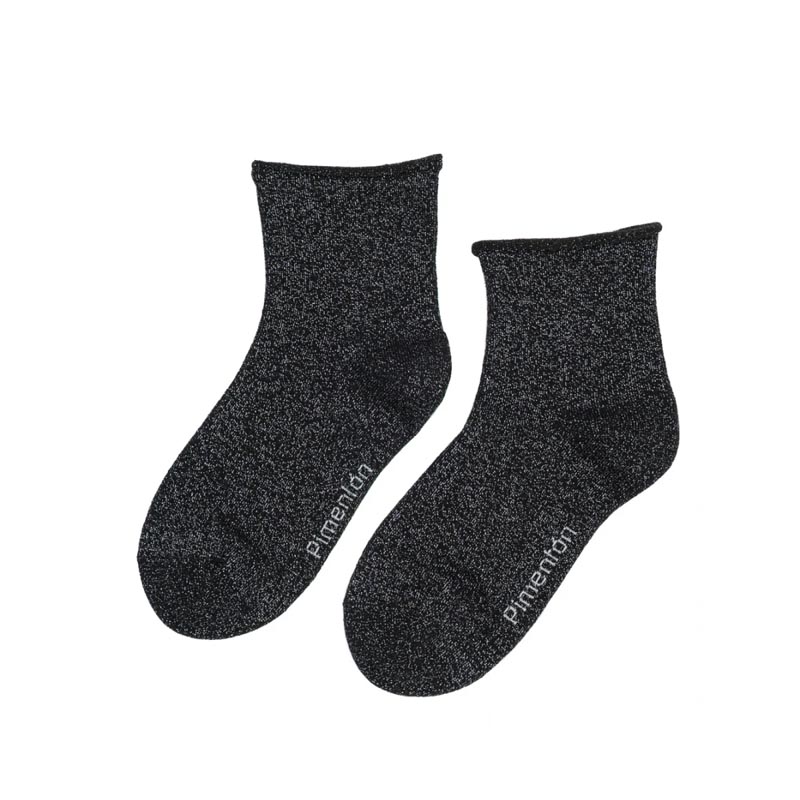 Medias Glitter - Negro