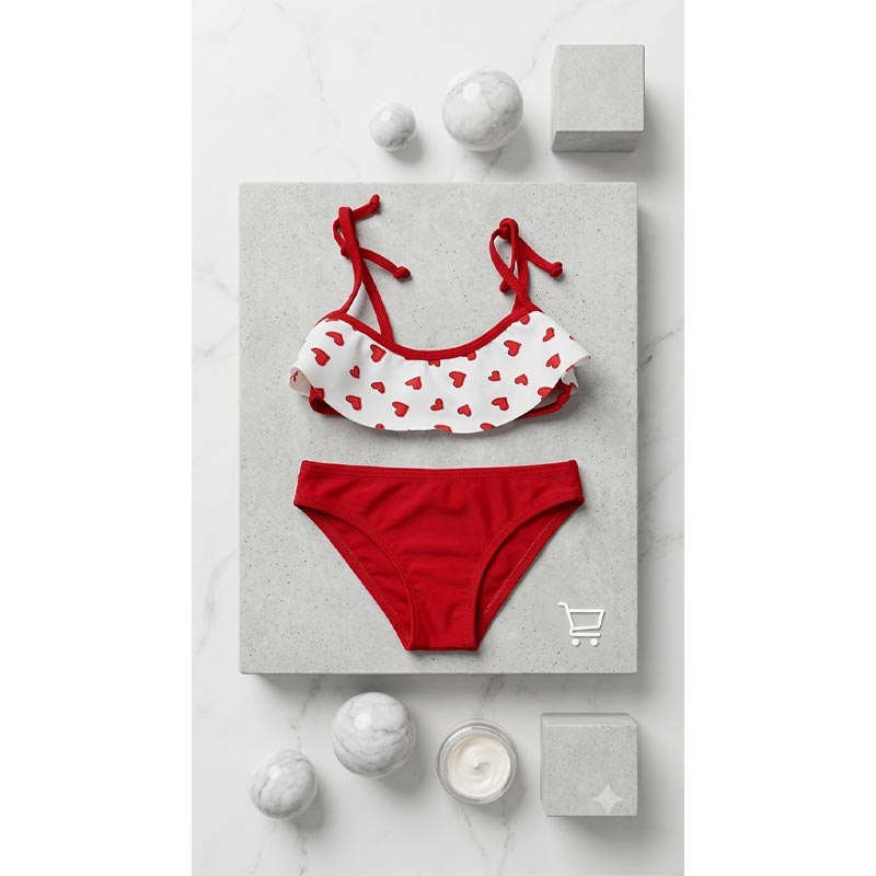 Bikini Conjunto Top Volados - Imagen 2
